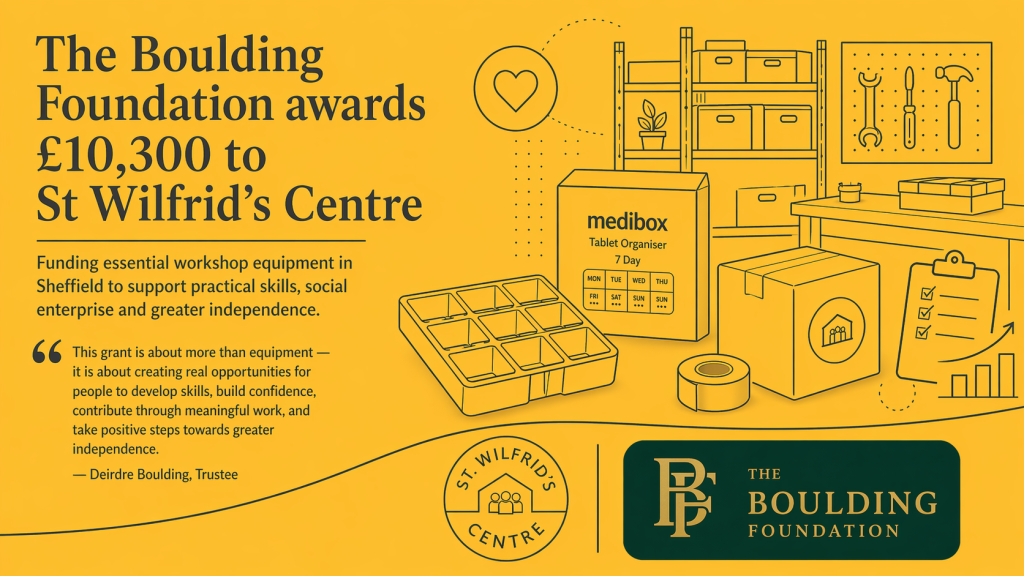 The Boulding Foundation awards £10,300 to St Wilfrid’s Centre